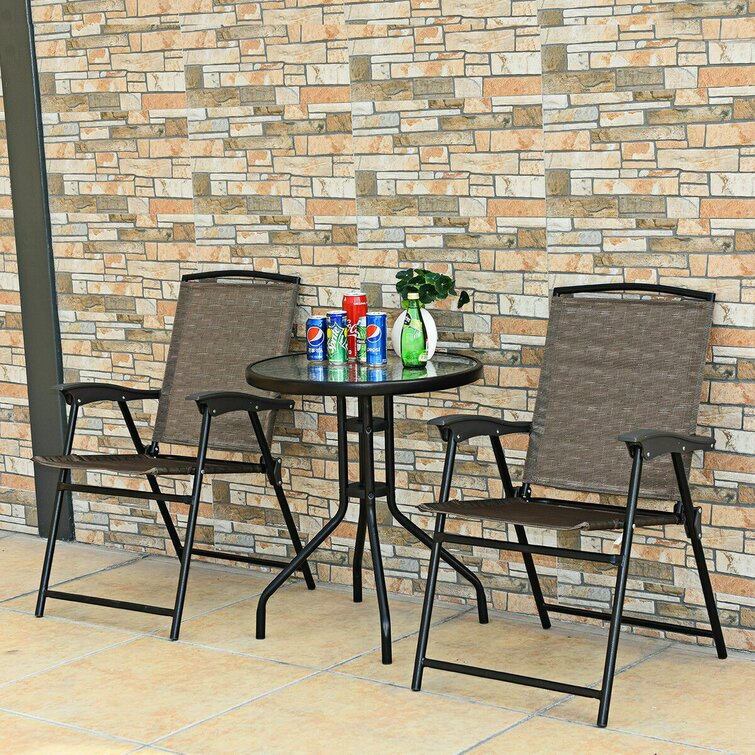 Patio three piece set hot sale